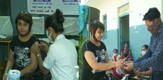 People in Gujarat’s Rajkot area receives freebies to promote vaccine inoculation