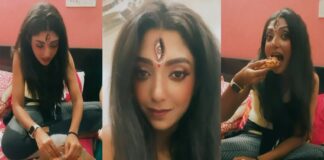 Devlina Kumar Trolled for Eating Pizza as Maa Durga