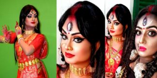 Transgender women played the role of Durga on Mahalaya