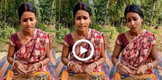 A Housewife from Bardhaman gone Viral on Social Media by Singing a Song