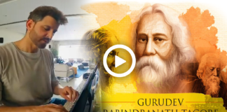 Hrithik Roshan Playing Piano With Rabindranath Song Tumi Robe Nirobe