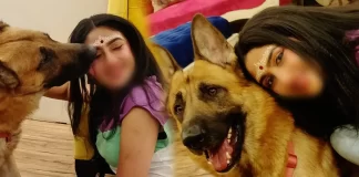 Tollywood Actress Denleena Dutt Shared Holi Wishes With Her Pet Rexy