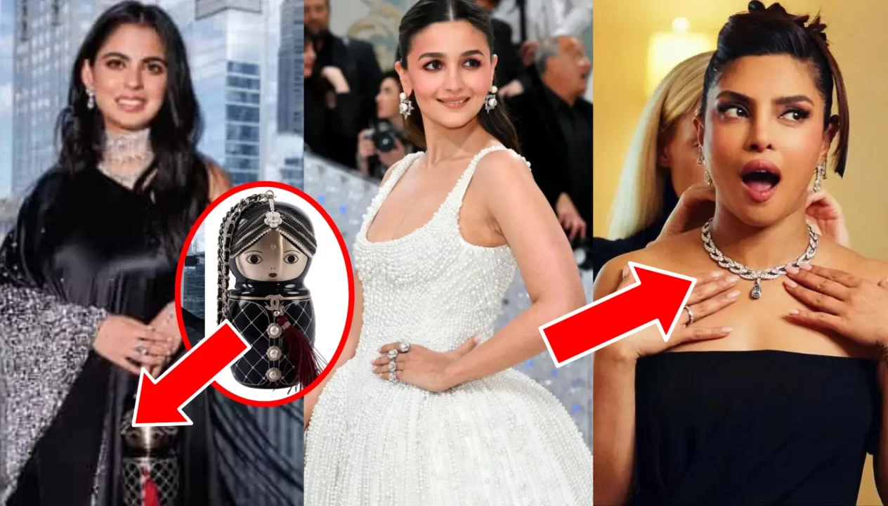 Isha Ambani Alia Bhatt And Priyanka Chopra`s Dress Necklace And Hand Bag In Met Gala 2023 Worth In Crores