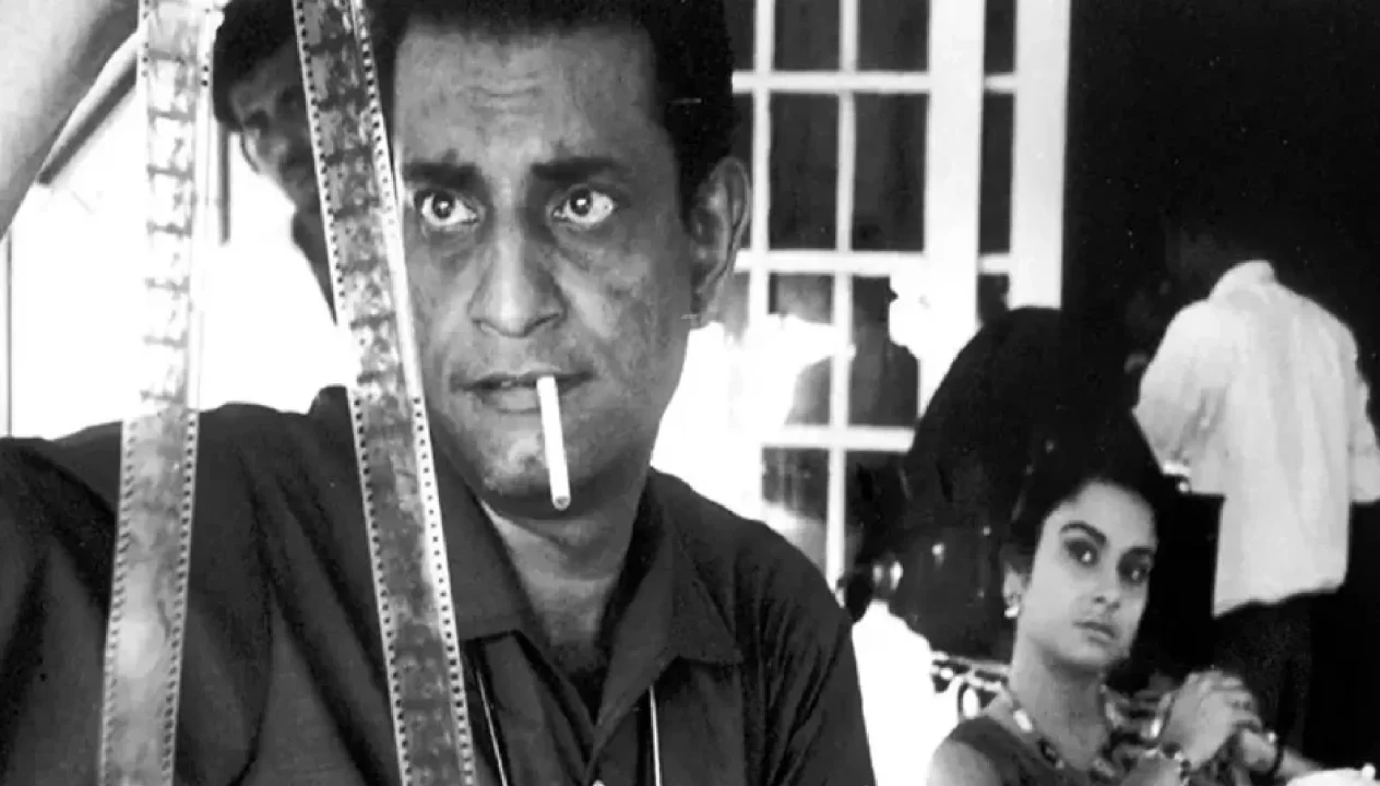 Satyajit Ray And Madhabi Mukherjee
