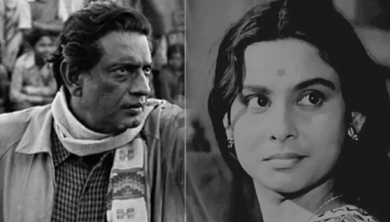 Satyajit Ray And Madhabi Mukherjee