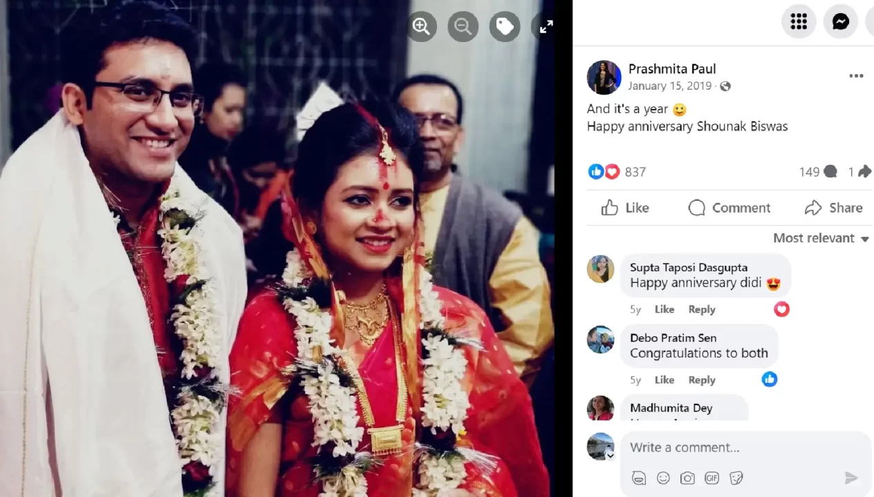 Prashmita Paul Ex Husband